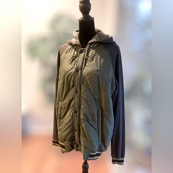 Hurley Hooded Winter Ski Jacket Coat Size L - Picture 12 of 13